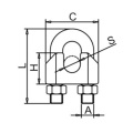 U Clamp Cable Clip Metal